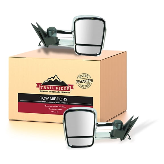Trail Ridge Towing Mirror Power Heated Signal Chrome Pair for Silverado Sierra TR00239 Fits select: 1999-2002 CHEVROLET SILVERADO, 1999-2002 GMC NEW SIERRA