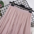 thumbnail image 5 of ClodeEU Women's Tulle High Waisted A Line Midi Skirt ,Flowy Slimming Casual Skirt Pink,Womens Plus Free Size, 5 of 6