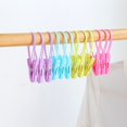 thumbnail image 4 of 60Pcs Clothes Peg Clip Pins,Multicolor Rope Clip Hanging Clothes line Windproof Hanger Sock Clothes Drying Peg PP Plastic Clips Hooks,Random Color, 4 of 5
