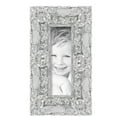 thumbnail image 2 of ArtToFrames 4" x 12" Platinum Baroque Luxe Picture Frame, 4x12 inch Silver Wood Poster Frame (WOM-5265),  Pack, 2 of 7