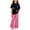 Pink, variant on Girls Summer Two Piece Clothes Set Kids Casual Short Sleeve Cropped T-shirt & Wide Leg Outfit Gray 7-8 Years Fashion