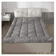 Plush Extra Thick Full Size Mattress Topper for Firm Mattress Grey