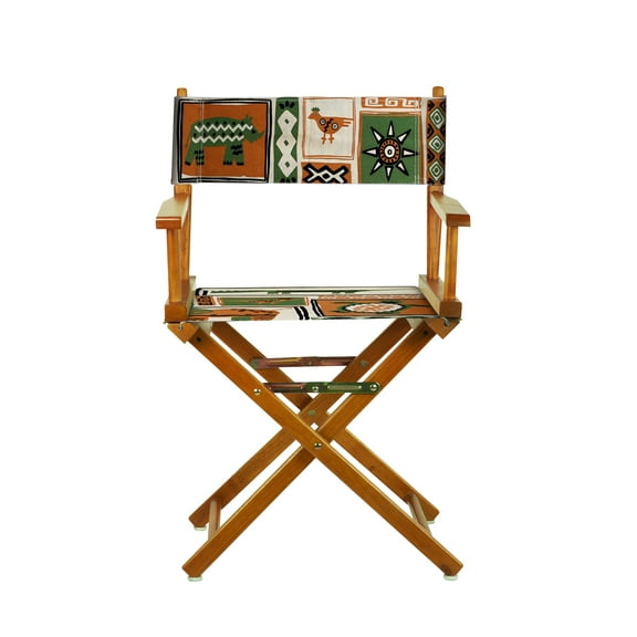 18" Director's Chair Honey Oak Frame-Congo BongoNatural