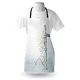 thumbnail image 3 of Human Anatomy Apron Digital Psychedelic Molecule Body of Human DNA Genetic Helix Life Art Design, Unisex Kitchen Bib Apron with Adjustable Neck for Cooking Baking Gardening, Pale Blue, by Ambesonne, 3 of 3