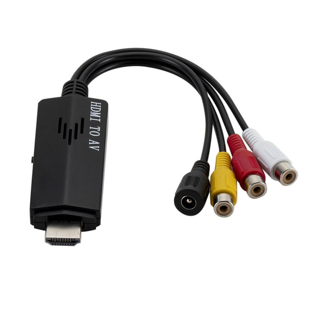 1x HDMI zu AV HD Audio Video Converter Kabel Stecker zu Buchse Kabel für HDTV
