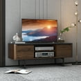 thumbnail image 2 of Costway TV Stand Entertainment Media Console w/ 2 Cabinets & Adjustable Shelf, 2 of 10