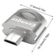 thumbnail image 2 of Essager Adaptador OTG para teléfono USB 3.0 Convertidor micro macho a USB hembra para ratón con teclado en U, plateado Yuarrent EL5348-02B, 2 of 2