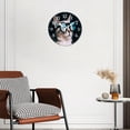 thumbnail image 3 of 12 Inch Wall Clock Battery Operated Silent Clock Decorative for Office, Kitchen, Outdoor, Living Room，aCat Wearing Glasses Beautiful, 3 of 4