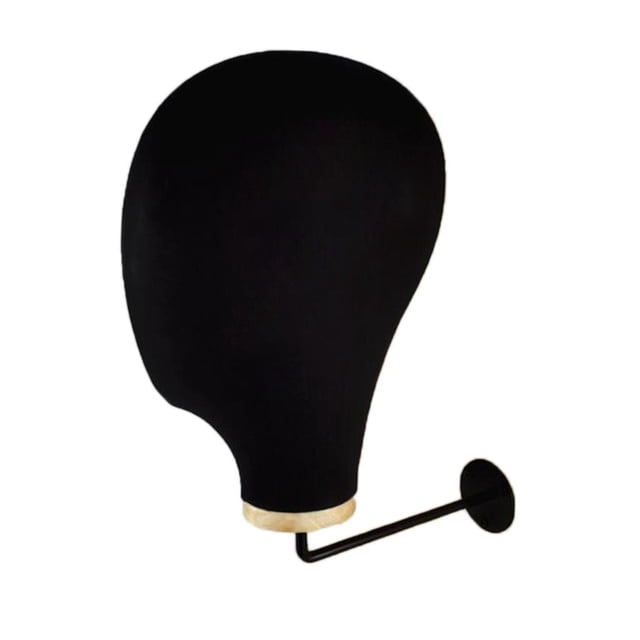 Rongfmy Mannequin Head Holder Hat Display Cowboy Hat Rack Wall Mounted Black