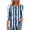 Multicolor, variant on BangWanChi Women's New 3/4 Sleeve Round Neck Cover Casual Pleated Tunic Top Curved Hem Printed Fashion Tops