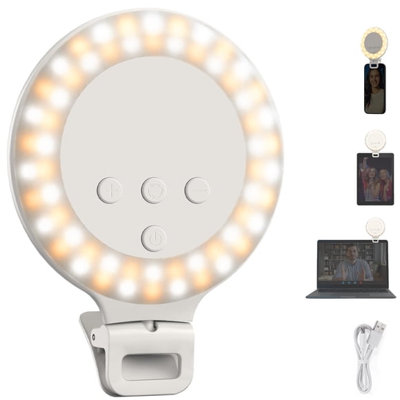 Anillo de Luz Neewer NR5 3.8" 3W Clip para Teléfono 3 Modos 600mAh