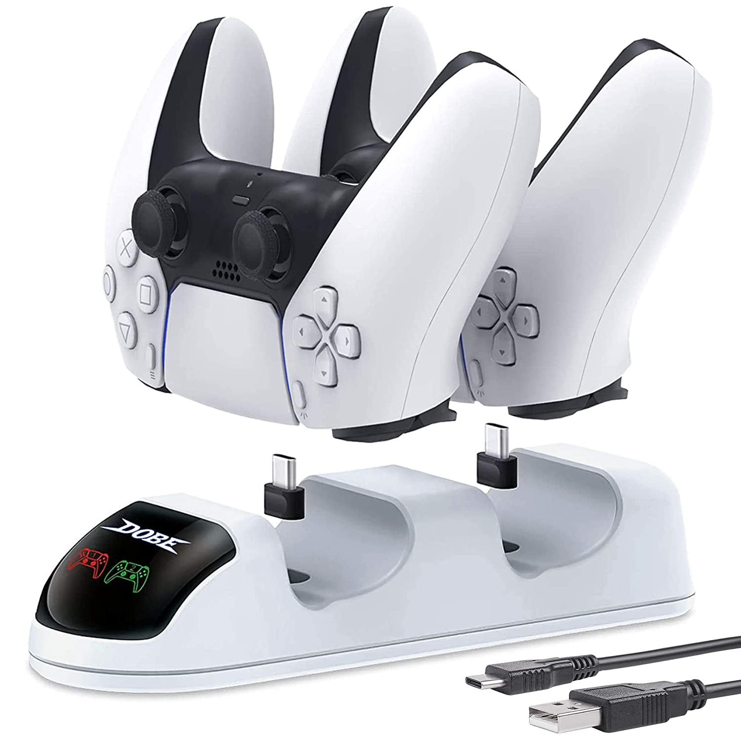 Controller Charger for PS5 Controller, Fast Charging Station Dock for PS 5 Wireless Controller