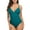 Dark Green, variant on Charmo Women's Scalloped One Piece Swimsuit Bandage Bathing Suits Ladies Sexy Monokini Swimwear