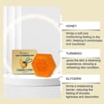 thumbnail image 2 of Turmeric & Honey Handmade Soap Bar - Natural Moisturizing, Gentle Cleansing for All Skin Types, 100g/3.53oz, 2 of 5