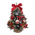 thumbnail image 3 of yuksok Mini Halloween Christmas Tree, Lighted Tabletop Artificial Xmas Tree, Small Tree B, 3 of 9