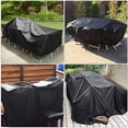 thumbnail image 4 of Funda para muebles de patio 210D, resistente, impermeable, rectangular, para jardín, lluvia, nieve, exterior, para sofá, mesa, silla, a prueba de viento, 4 of 5