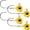 Chartreuse/Orange, variant on VMC 3/8 oz. Neon Moon Eye Jig - 4 Pack - Blue White