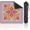 Color9, variant on Mahjong Mat with Carrying Bag 31.5" x 31.5" Non-Slip Noise Reduction Woven Cane Lattice Panel Colorful Plaid Patchwork Border Bamboo Frame Table Mat for Mahjong Poker Dominoes Card Board Tile Games