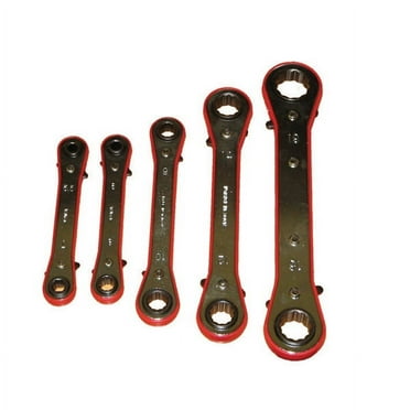 Boston Industrial 5 Pc. Ratcheting Box Wrench Set SAE 7/32" - 11/16"
