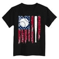 thumbnail image 4 of Gubotare 4th of July Shirts for Boys Shirt for Toddler Boys Kids Dinosaurs T-Shirt Short Sleeve Car Tractor Truck Excavator Clothes (Black,Size 7-8 Years), 4 of 4