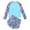 Light Blue, variant on WOYY Toddler Girls Rash Guard Swimsuits 2 Piece Bathing Suit UPF 50 Summer Swimwear