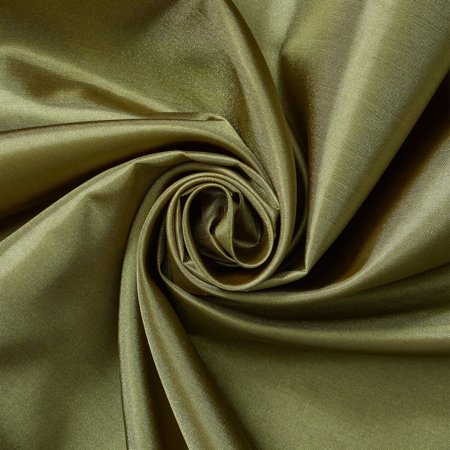 Poly China Silk Lining Fabric 58/60 Inch Lightweight Polyester Habutai By The Yard For Sewing Apparel, Accessories, & More - Dark Olive (10 Yards)