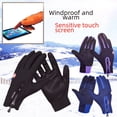 thumbnail image 2 of Guantes de pantalla táctil para mujer, para exteriores, invierno, cálidos, forro polar, esquí, PU, cremallera, impermeables, para hombre, guantes deportivos para montar en motocicleta, 2 of 5