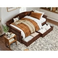 thumbnail image 2 of Pemberly Row Mid-Century Solid Wood Twin Daybed with Set of 2 Drawers in Walnut, 2 of 14