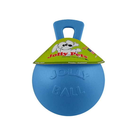 HORSEMENS PRIDE INC JOLLY PETS Jouet pour Chien Balle à Tirer et à Lancer Bleu 6 Pouces 406SMBLUE