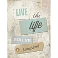 thumbnail image 2 of Rae, Marla 15x18 White Modern Wood Framed Museum Art Print Titled - Live the Life Youve Imagined, 2 of 4