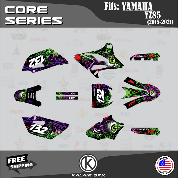 Kalair GFX Graphics Kit for Yamaha YZ85 (2015-2018) Core Series