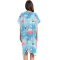 thumbnail image 3 of joogoo Women's Flamingo and Stars Beach Cover Up Kimono Swimsuit Summer Cardigan Swimwear L, 3 of 6