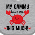thumbnail image 4 of Inktastic Gammy Loves Me Grandchild Boys or Girls Baby Bib, 4 of 4