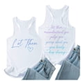 thumbnail image 3 of Camiseta sin mangas informal para mujer: camiseta sin mangas de cuello redondo con estampado de letras veraniego y corte holgado para ocasiones informales., 3 of 5