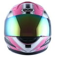 thumbnail image 2 of WOW Motorcycle Adult Full Face Helmet HJMCLS Racing Star Pink, 2 of 5