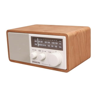 Sangean WR-11 Wood Cabinet AM/FM Table Top Analog Radio Wooden