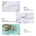 thumbnail image 4 of 2 Pcs Cute Crocodile Surfing Kitchen Hand Towels with Hanging Loops Absorbent Soft Fast Drying Decor Bath Towels, 4 of 7