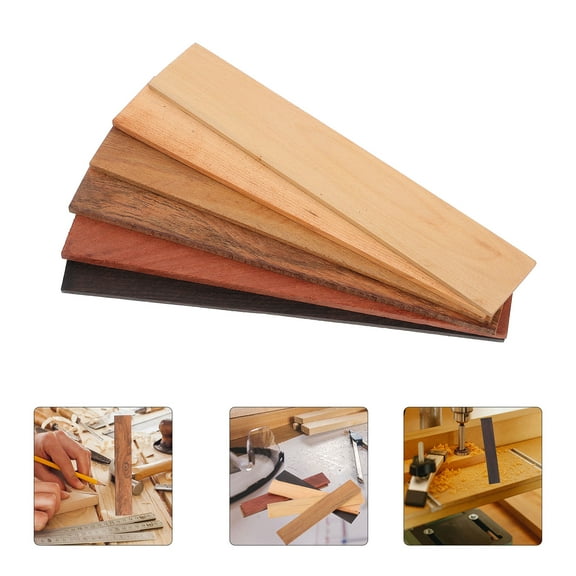 Pawsdot wood crafts Wooden Boards Rosewood Engraving Outdoor Garden Projects 6 Pcs