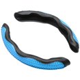 thumbnail image 1 of Funda de volante universal a presión con gel antifrío para verano Cubierta protectora de dos lados a presión Azul, 1 of 5