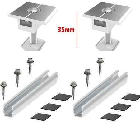 

Solar Panel Module Aluminum Bracket Rail Fastening Rail Trapezoidal Roof Mount