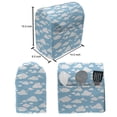 thumbnail image 4 of Blue Stand Mixer Cover, Clear Summer Sky Pattern with Clouds Dotted Background Cartoon Style Design, Kitchen Appliance Organizer Bag Cover with Pockets, 5 Quarts, Sky Blue White, by Ambesonne, 4 of 4