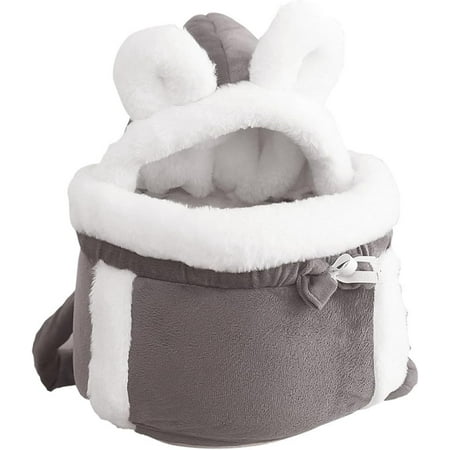 Hgudesign Bag Carrier  Double Pocket Front Pack  Comfortable Sling Carrier with Adjustable Buckle  Cozy Travel Carrier  Warm Pet Front Backpack Suitable for Small Dogs Indoor s Travel