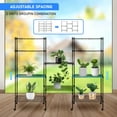 thumbnail image 2 of Heavy Duty 5-Tier Shelving Units Adjustable, Wire Shelf with 800 lbs Capacity with Wheels & Leveling Feet,24" D x 14" W x 59 "H, Black, 2 of 6