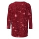 thumbnail image 4 of Tejiojio Women's Sequin Top Round Neck 3/4 Sleeves Sparkly Casual Party Blouse S-2XL, 4 of 5