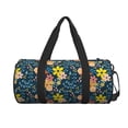 thumbnail image 2 of Bingfone Blue Floral Print Gym Duffle Backpack for Men Women,Travel Weekender Carry-On Bags with Detachable Back Pack Straps for Traveling Overnight Climb Sports, 2 of 8