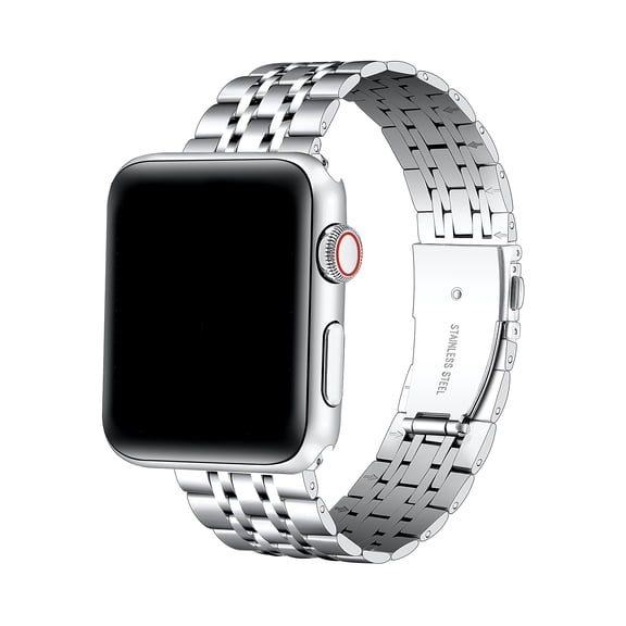 Posh Tech Stella Stainless Steel Band for Apple Watch/Samsung/Garmin (20mm Band Models) in Silver