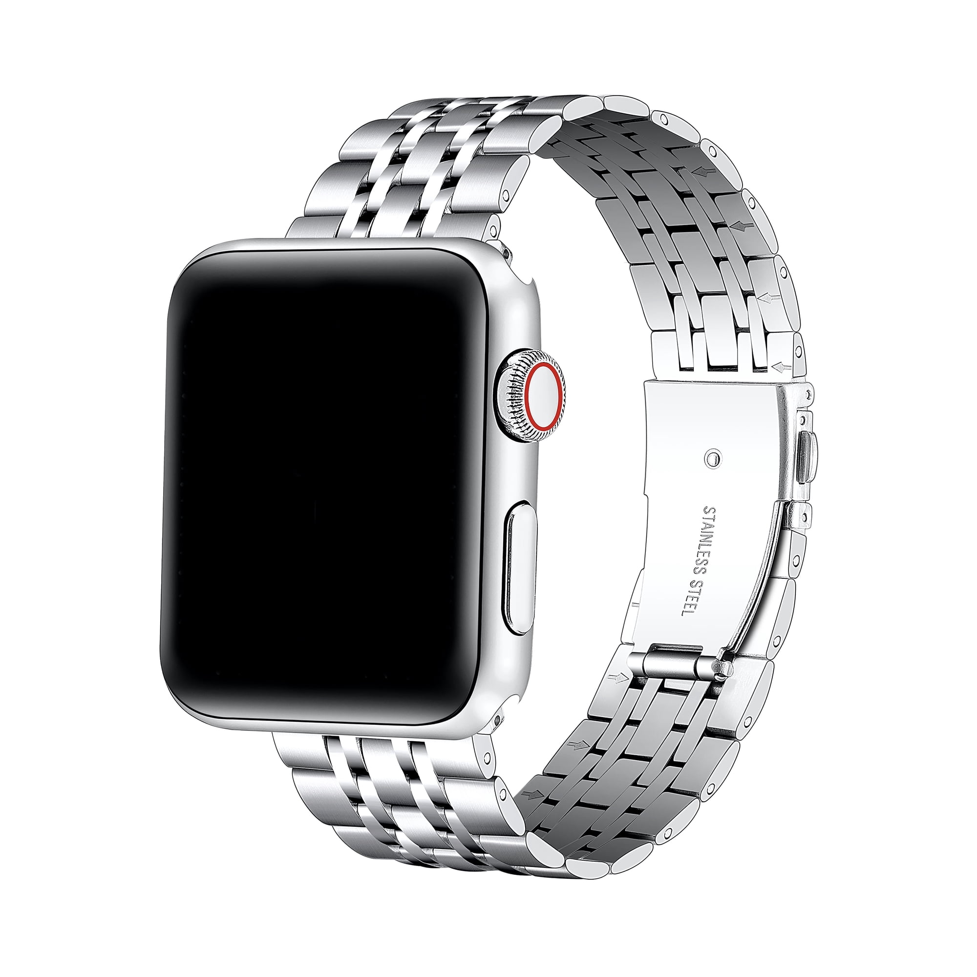 Posh Tech Stella Stainless Steel Band for Apple Watch/Samsung/Garmin (20mm Band Models) in Silver