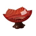 thumbnail image 3 of Bandeja para frutas y aperitivos con pedestal, práctica, elegante y multiusos, decoración para el hogar, centro de mesa, cocina, cumpleaños, hogar. Rojo claro, 3 of 8