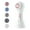 White, variant on Face Scrubber Exfoliator, Combine Left and Right Rotation Facial Cleansing Brush with 5 Brush heads, Rechargeable IPX7 Waterproof Electric Face Spin Brush for Exfoliating and Deep Cleansing