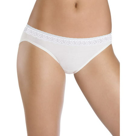 Hanes Women's ComfortSoft Lace Waistband Cotton Bikini Underwear ET42LC  3-Pack (Colors May Vary) - 4 – BrickSeek